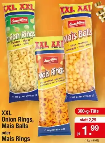 Zimmermann XXL Onion Rings, Mais Balls oder Mais Rings 300 g Angebot