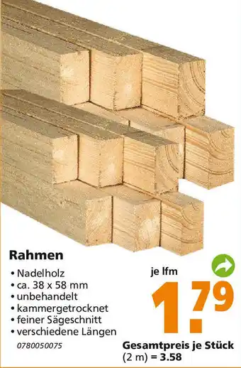 Globus Baumarkt Rahmen Angebot