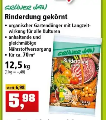 Thomas Philipps Grüner Jan Rinderdung gekörnt 12,5kg Angebot