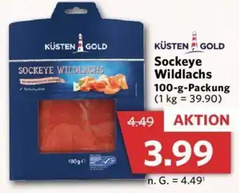 Combi Küsten Gold Sockeye Wildlachs 100 g Packung Angebot