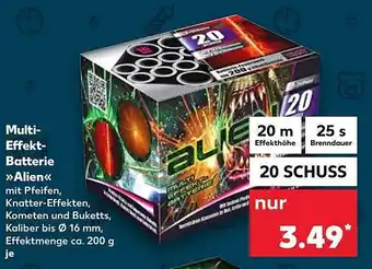 Kaufland Multi-effekt-batterie „alien“ Angebot