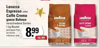 Meyer's Frischemarkt Lavazza espresso oder caffè crema ganze bohnen Angebot