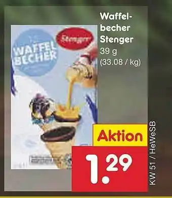 Netto Marken-Discount Waffelbecher stenger Angebot