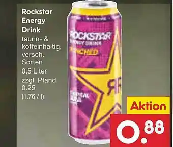 Netto Marken-Discount Rockstar energy drink Angebot