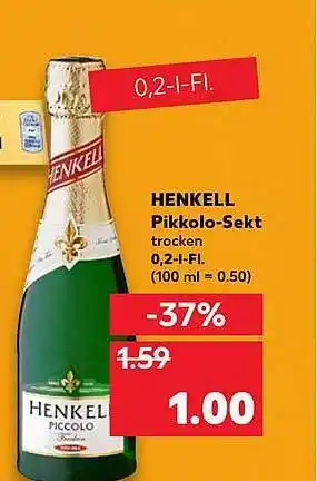 Kaufland Henkell Pikkolo-Sekt Angebot