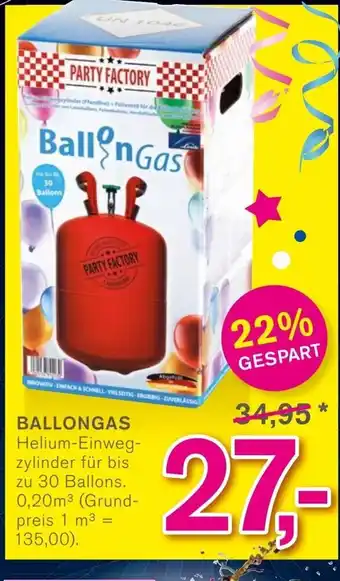 KODi Party Factory Ballongas Angebot