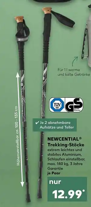Kaufland Newcential Trekking- Stöcke Angebot