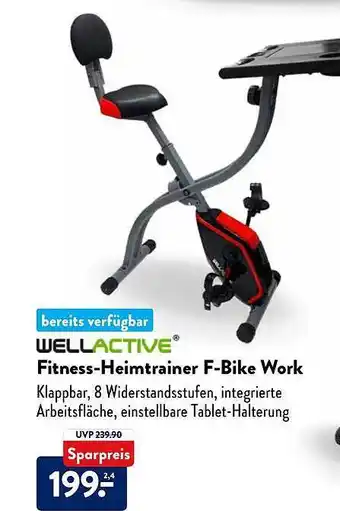 Aldi Nord Wellactive fitness-heimtrainer f-bike work Angebot