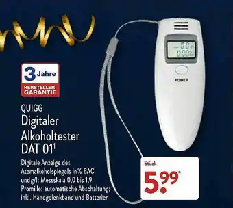 Aldi Nord Quigg digitaler alkoholtester dat 01 Angebot