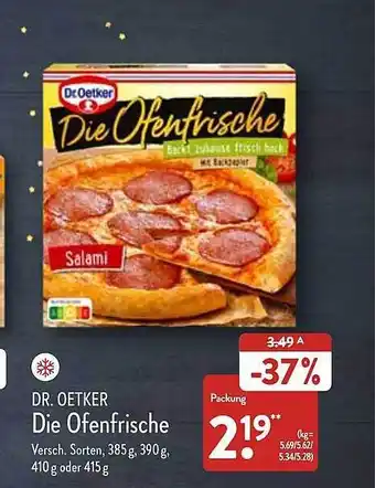 Aldi Nord Dr oetker die ofenfrische Angebot