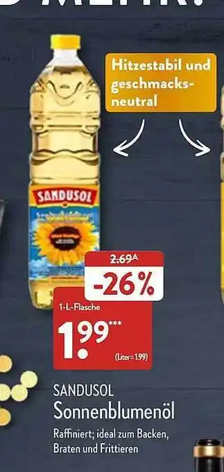 Aldi Nord Sandusol sonnenblumenöl Angebot