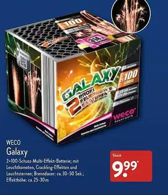 Aldi Nord Weco galaxy Angebot