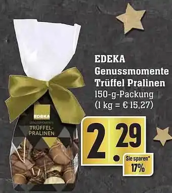 Edeka Edeka genussmomente trüffel pralinen Angebot