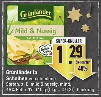 Edeka Grünländer in scheiben Angebot