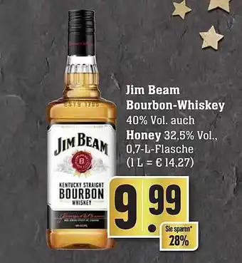 Edeka Jim beam bourbon-whiskey auch honey Angebot