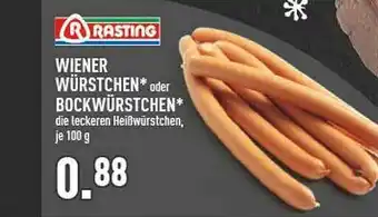 Marktkauf Rasting wiener würstchen oder bockwürstchen Angebot