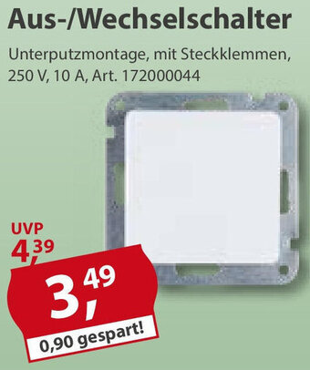 Sonderpreis Baumarkt Aus/Wechselschalter Angebot