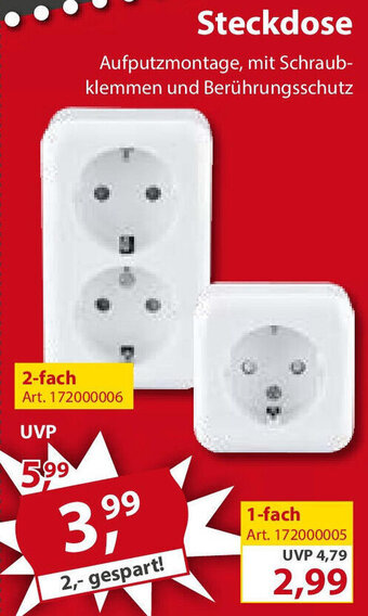 Sonderpreis Baumarkt Steckdose Angebot
