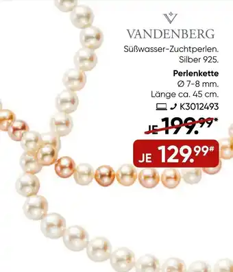 Galeria Vandenberg Perlenkette Angebot