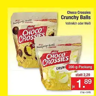 Zimmermann Choco crossies crunchy balls Angebot