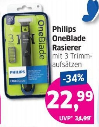 Budni Philips OneBlade Rasierer Angebot