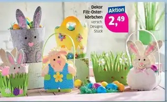 Budni Dekor Filz Osterkörbchen Angebot