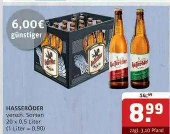 Getränke Quelle Hasseröder Angebot