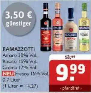 Getränke Quelle Ramazzotti amaro, rosato oder crema Angebot