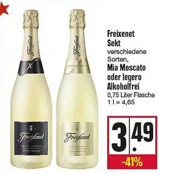 Kupsch Freixenet sekt oder mia moscato oder legero alkoholfrei Angebot