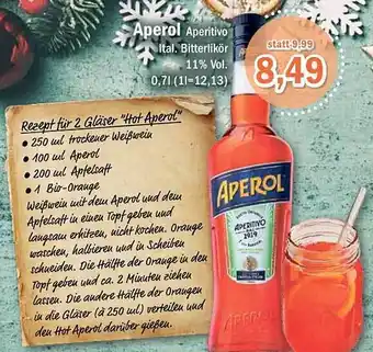 Aktiv Irma Aperol aperitivo bitterlikör Angebot