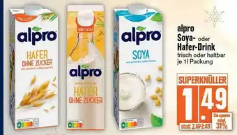 Edeka Alpro soya- oder hafer-drink Angebot