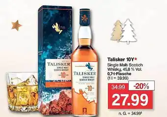 Famila Nord West Talisker 10 y single malt scotch whisky Angebot