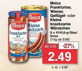 Famila Nord West Meica frankfurter, wiener, geflügel- oder kleine knackzarte würstchen Angebot