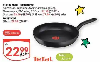 Globus Tefal pfanne hard titanium pro oder wokpfanne Angebot