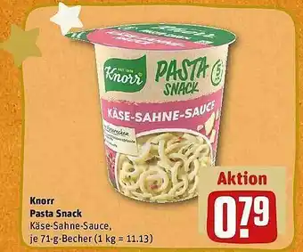 REWE Knorr pasta snack Angebot