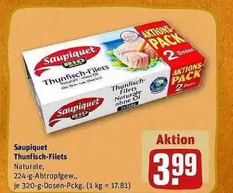 REWE Saupiquet thunfisch-filets Angebot