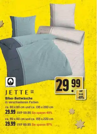 Scheck-in-Center Jette biber-bettwäsche Angebot