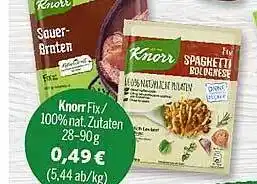 Wasgau Knorr fix Angebot