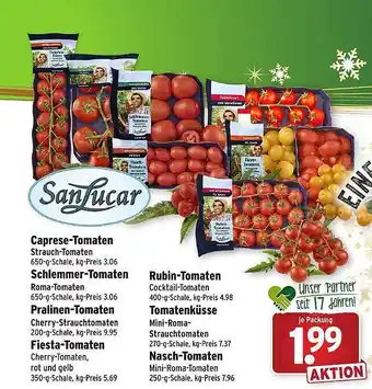 Wasgau Sanlucar caprese-tomaten Angebot