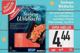 E-Center Gut & günstig sockeye wildlachs Angebot