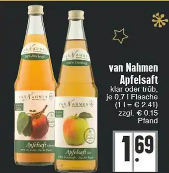 Edeka Van nahmen apfelsaft Angebot