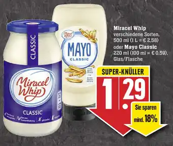 Edeka Miracel Whip 500ml oder Mayo Classic 220ml Angebot