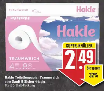 Edeka Hakle Toilettenpapier Traumweich oder Sanft & Sicher Angebot