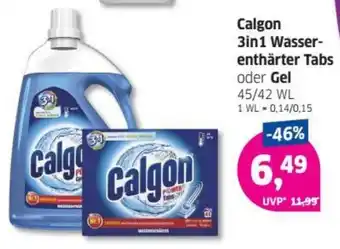 Budni Calgon 3in1 Wasserenthärter Tabs oder Gel Angebot