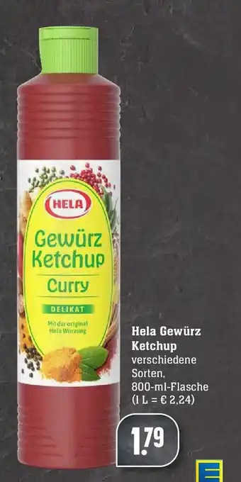 Edeka Hela Gewürz Ketchup 800 ml Angebot