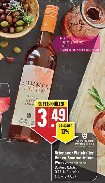 Edeka Ortenauer Weinkeller Baden Sommertraum Wein 0,75L Angebot