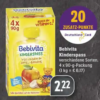 Edeka Bebivita Kinderspass 4x90g Angebot