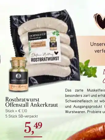 Dornseifer Rostbratwurst Offenstall Ankerkraut Angebot