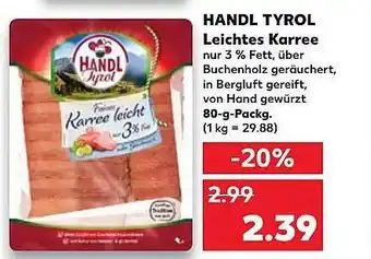 Kaufland Handl tyrol leichtes karree Angebot