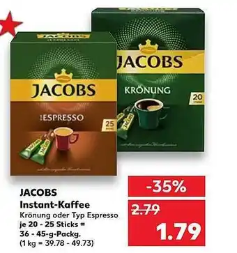 Kaufland Jacobs instant-kaffee Angebot